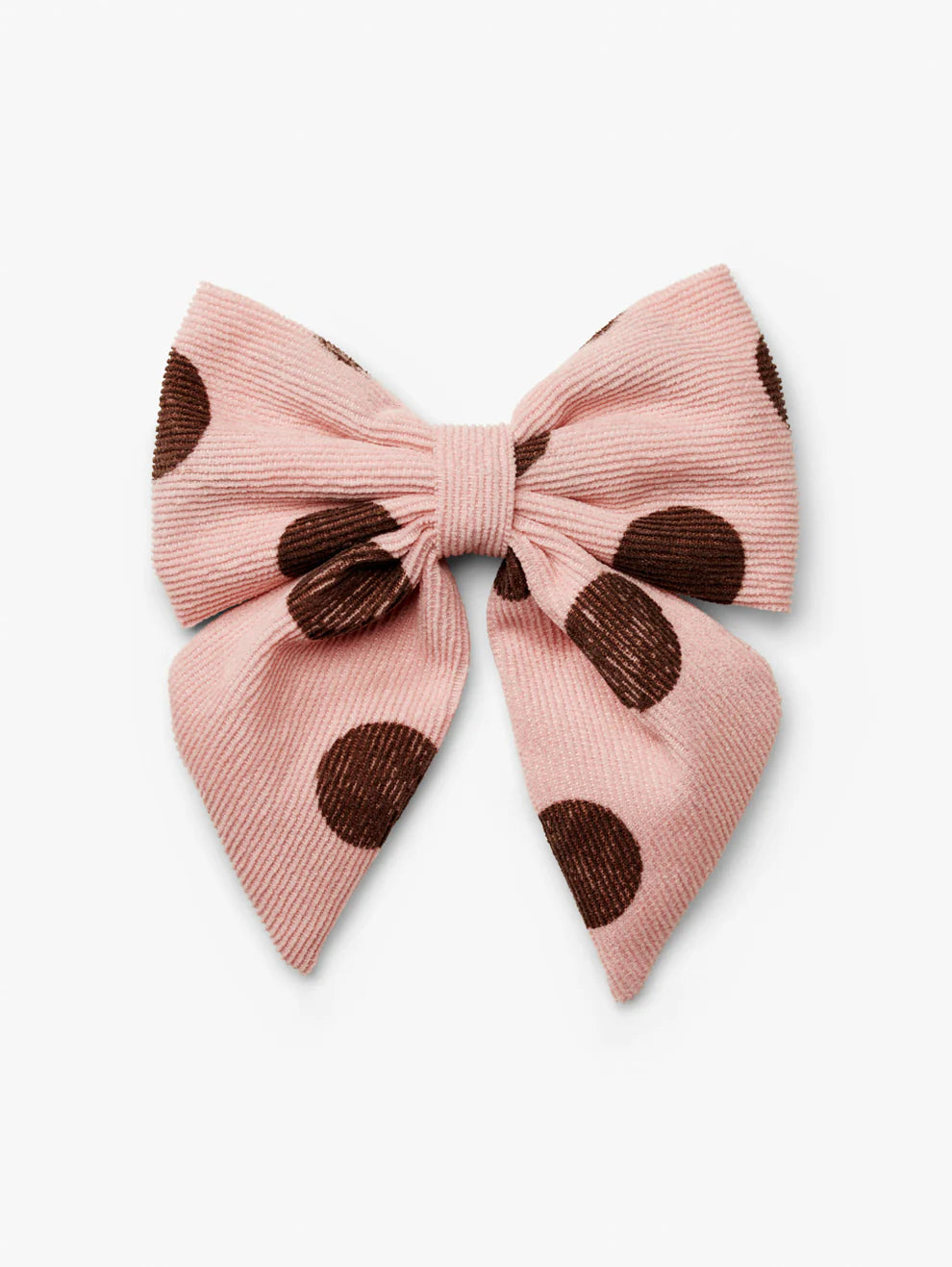 Stych Polka Dot Statement Hair Bow Clip Pink – otherkids